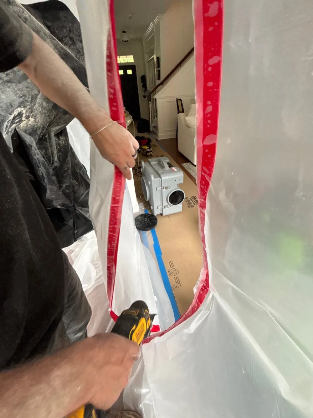Sewage cleanup in progress in Nashville, TN by Renew Restoration